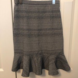 Banana Republic ruffle pencil skirt